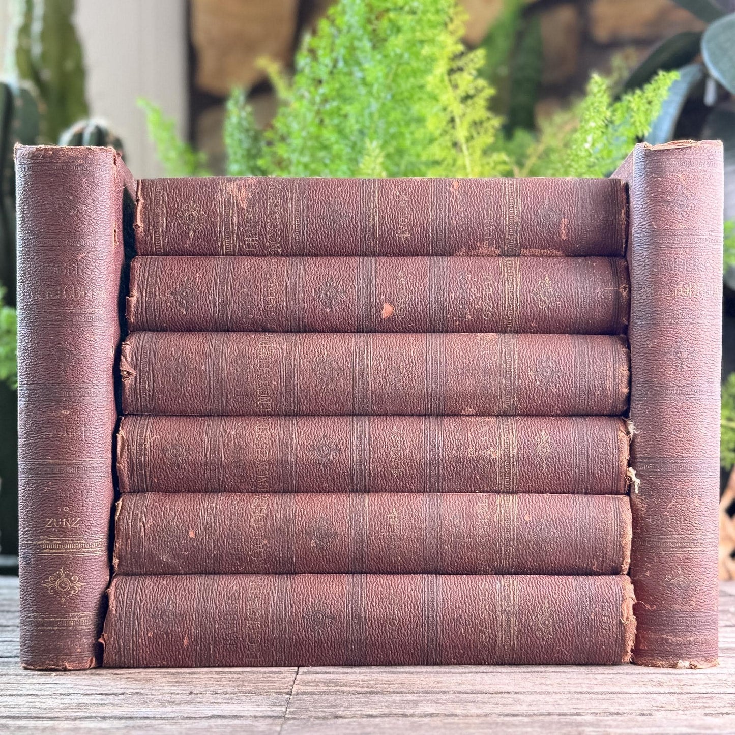 Antique Rust Red Chambers's Encyclopedia: A Dictionary of Universal Knowledge For the People, 1889, Complete 8 Volume Set - Pretty Old Books