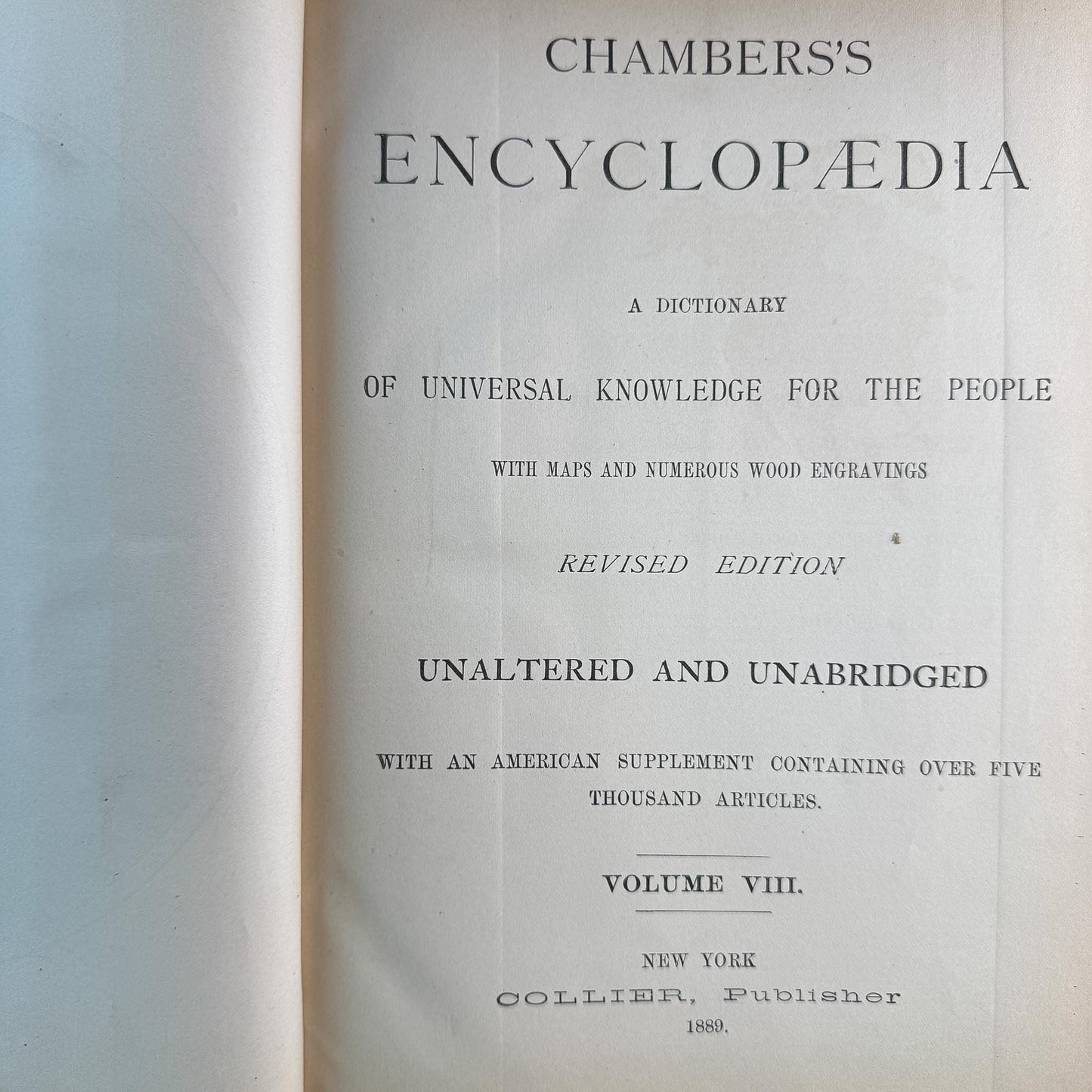 Antique Rust Red Chambers's Encyclopedia: A Dictionary of Universal Knowledge For the People, 1889, Complete 8 Volume Set - Pretty Old Books