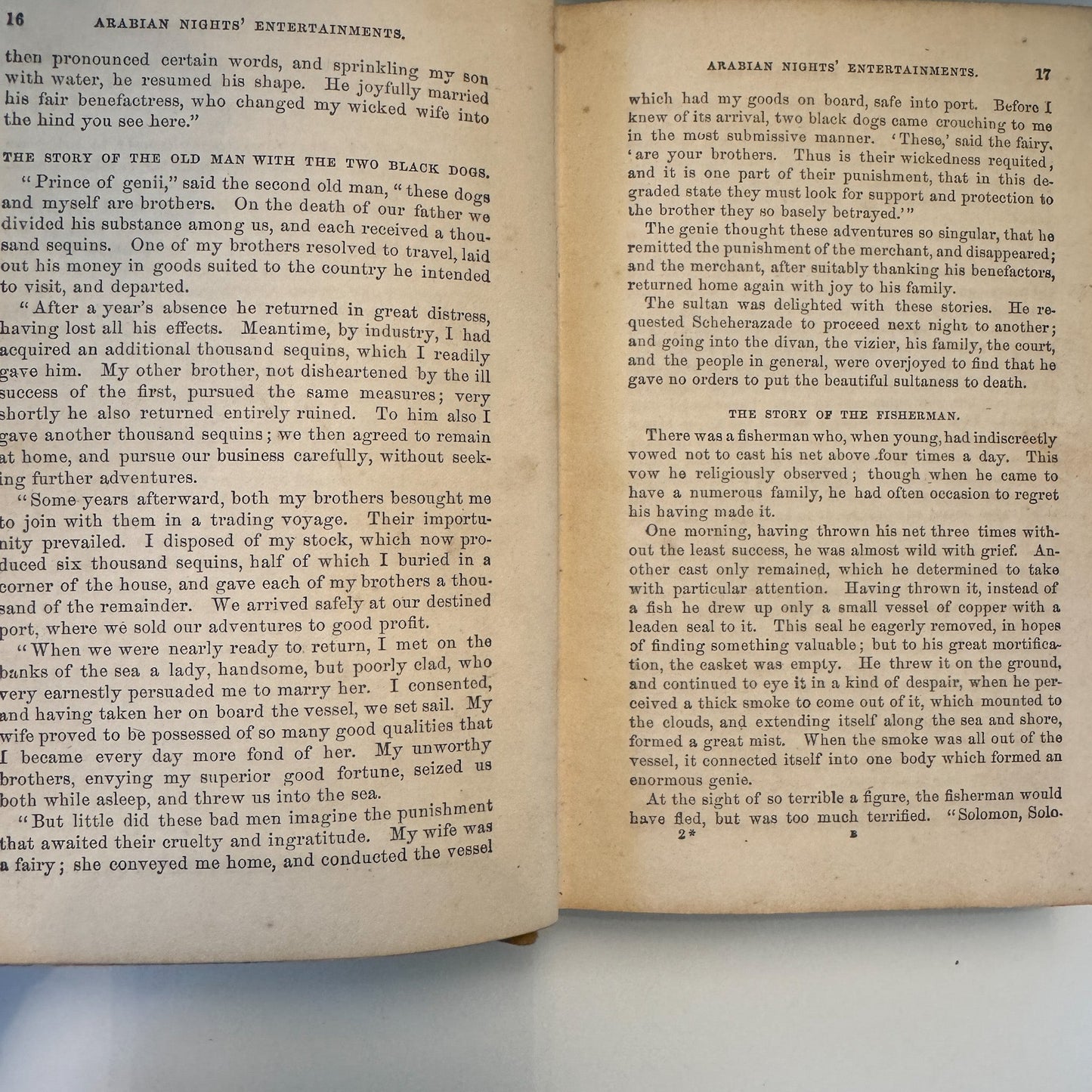 Arabian Nights' Entertainments, 1800s, Ornate Antique Hardcover - Pretty Old Books