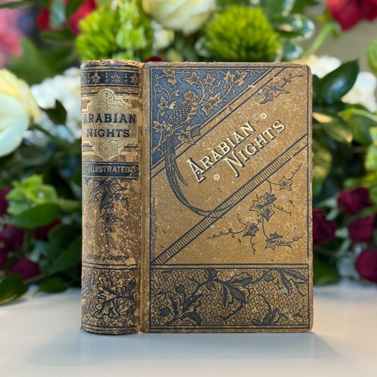 Arabian Nights' Entertainments, 1800s, Ornate Antique Hardcover - Pretty Old Books