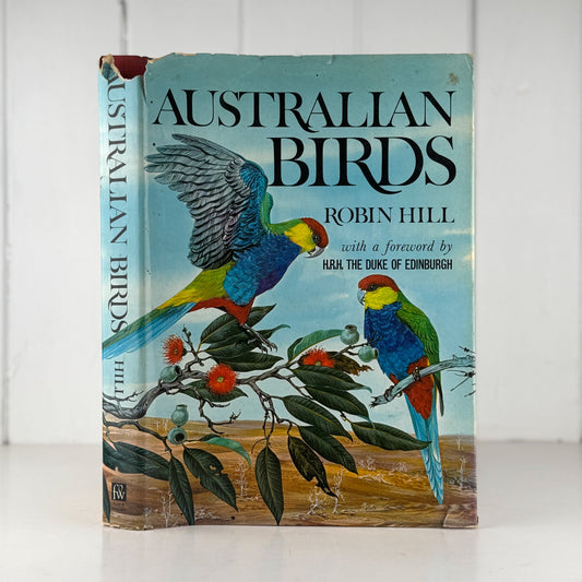 Australian Birds, Robin Hill, 1967, Oversized Illustrated Bird Book - Pretty Old Books