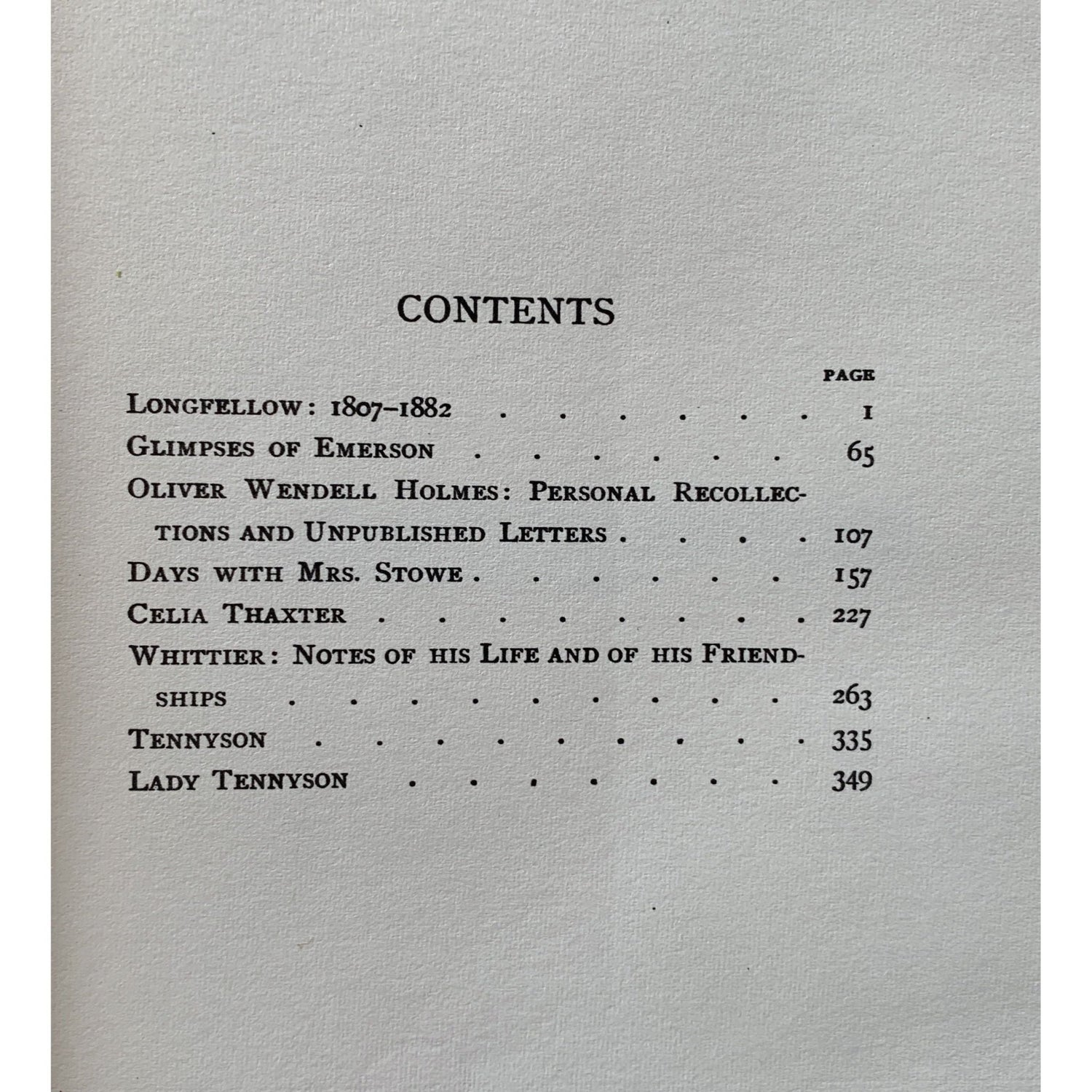 Authors and Friends, Annie Fields, Literary Biographies, Vintage 1969 Reprint - Pretty Old Books