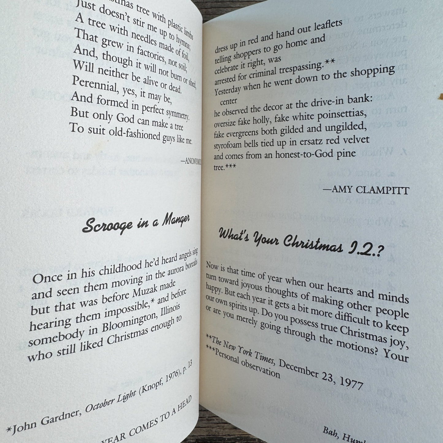 Bah, Humbug, Grumping Through the Season, William Cole, 1992, First Edition - Pretty Old Books