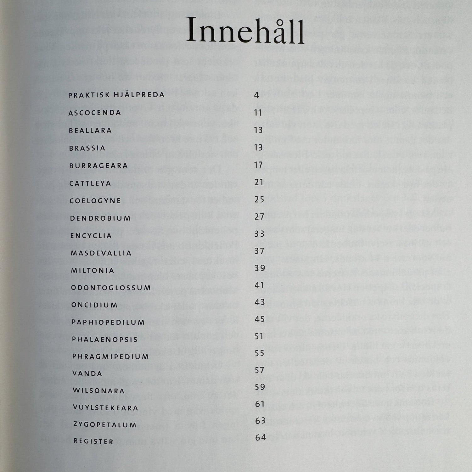 Bedårande Orkidéer, Swedish Orchid Guide, 2002 Hardcover - Pretty Old Books