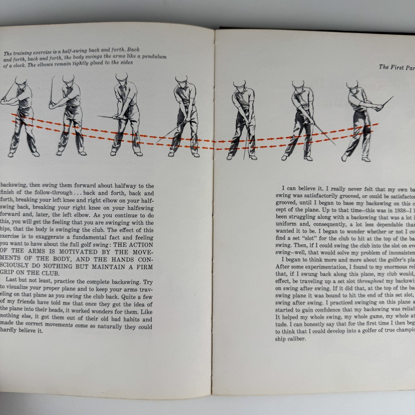 Ben Hogan's Five Lessons: The Modern Fundamentals of Golf, 1957 - Pretty Old Books