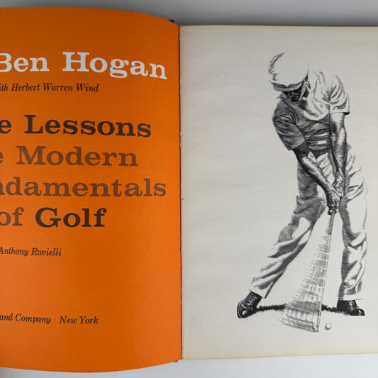 Ben Hogan's Five Lessons: The Modern Fundamentals of Golf, 1957 - Pretty Old Books
