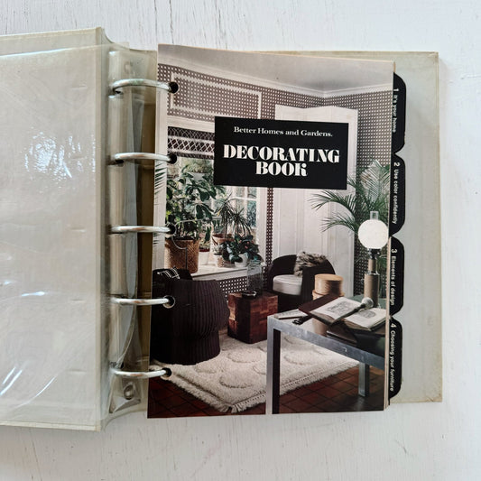Better Homes and Gardens Decorating Book - Binder Format - 1975 - Pretty Old Books