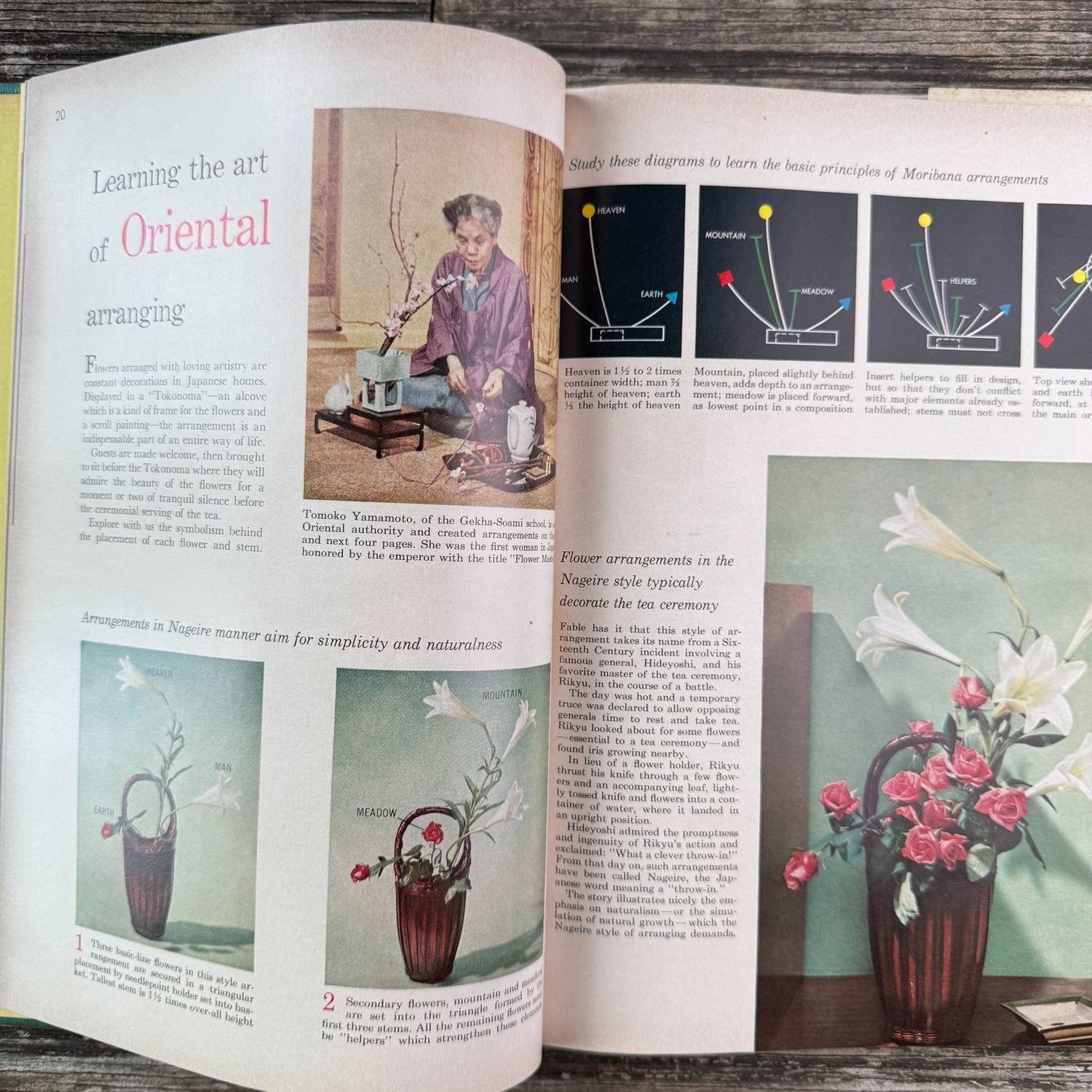 Better Homes and Gardens Flower Arranging, Dust Jacket, 1957 - Pretty Old Books