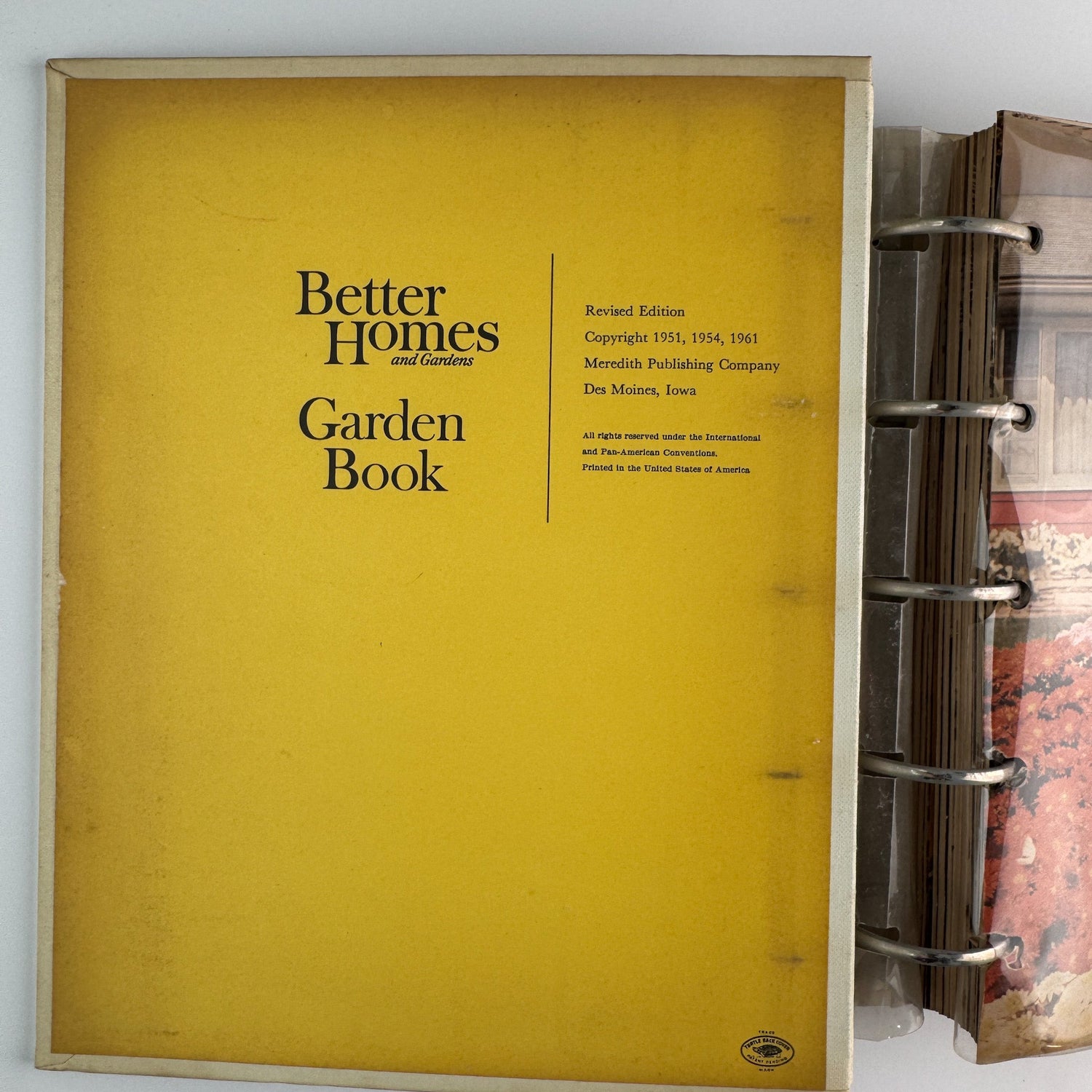 Better Homes and Gardens New Garden Book, 1961 Binder Book - Pretty Old Books