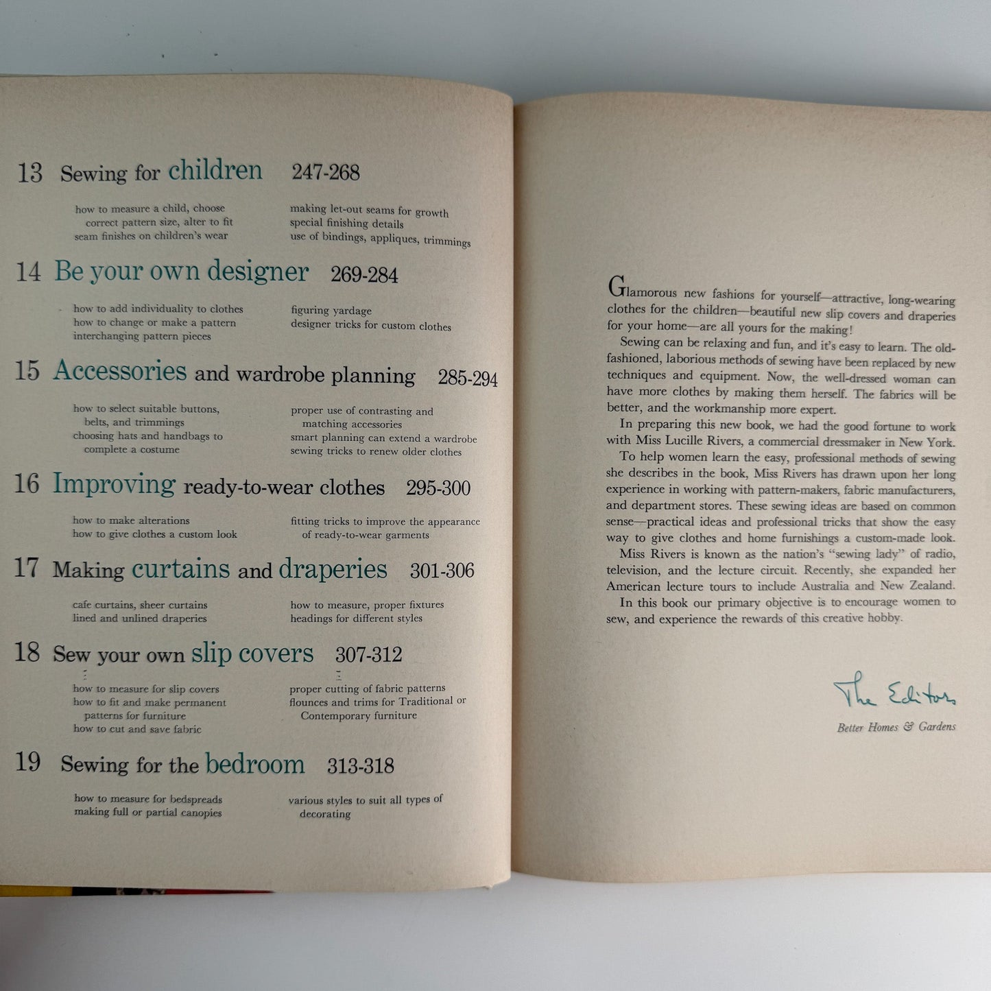 Better Homes and Gardens Sewing Book 1961 Hardcover - Pretty Old Books