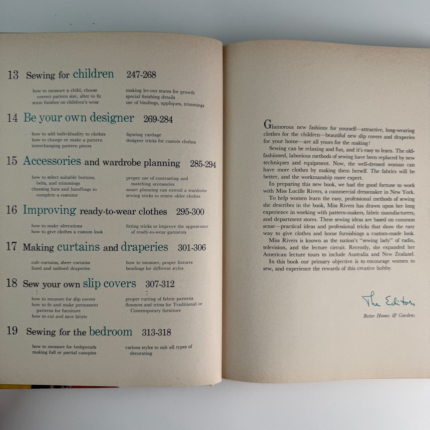 Better Homes and Gardens Sewing Book 1961 Hardcover - Pretty Old Books