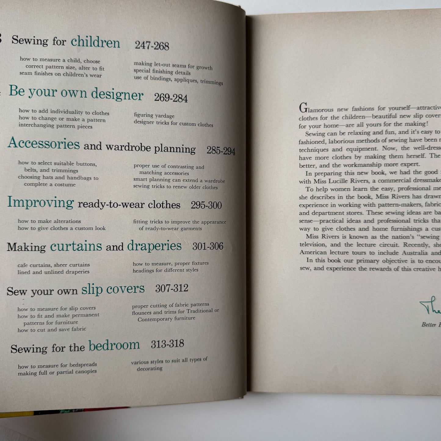Better Homes and Gardens Sewing Book 1961 Hardcover - Pretty Old Books