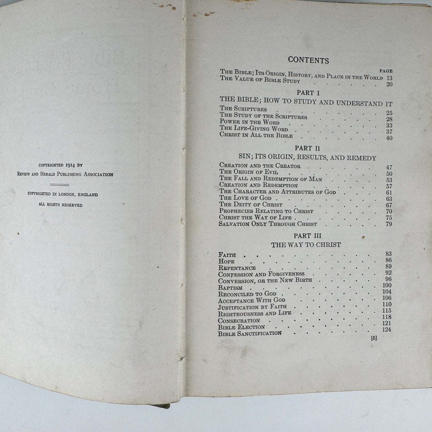 Bible Readings for the Home Circle, 1914 - Pretty Old Books
