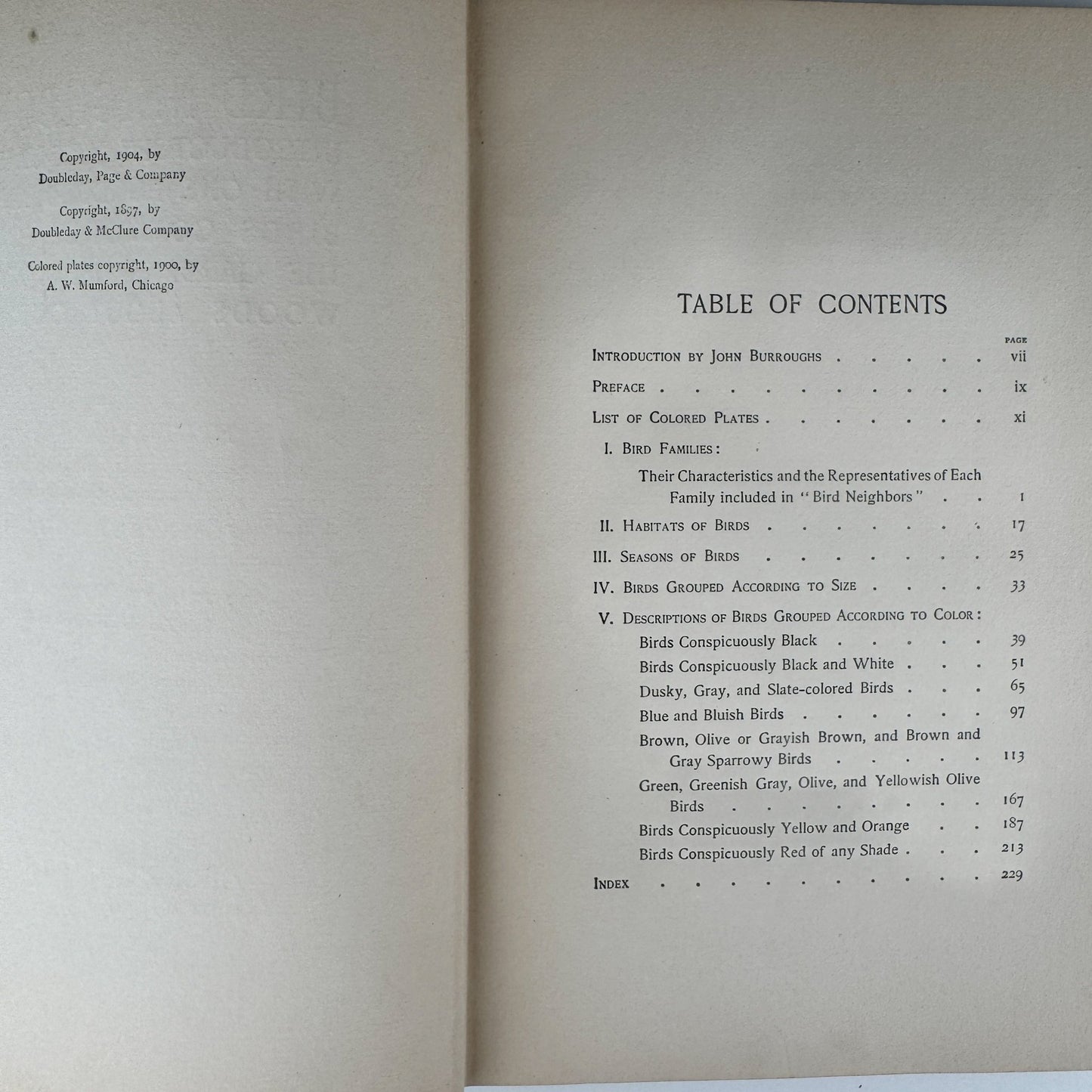 Bird Neighbors, Neltje Blanchan, 1904 Hardcover - Pretty Old Books