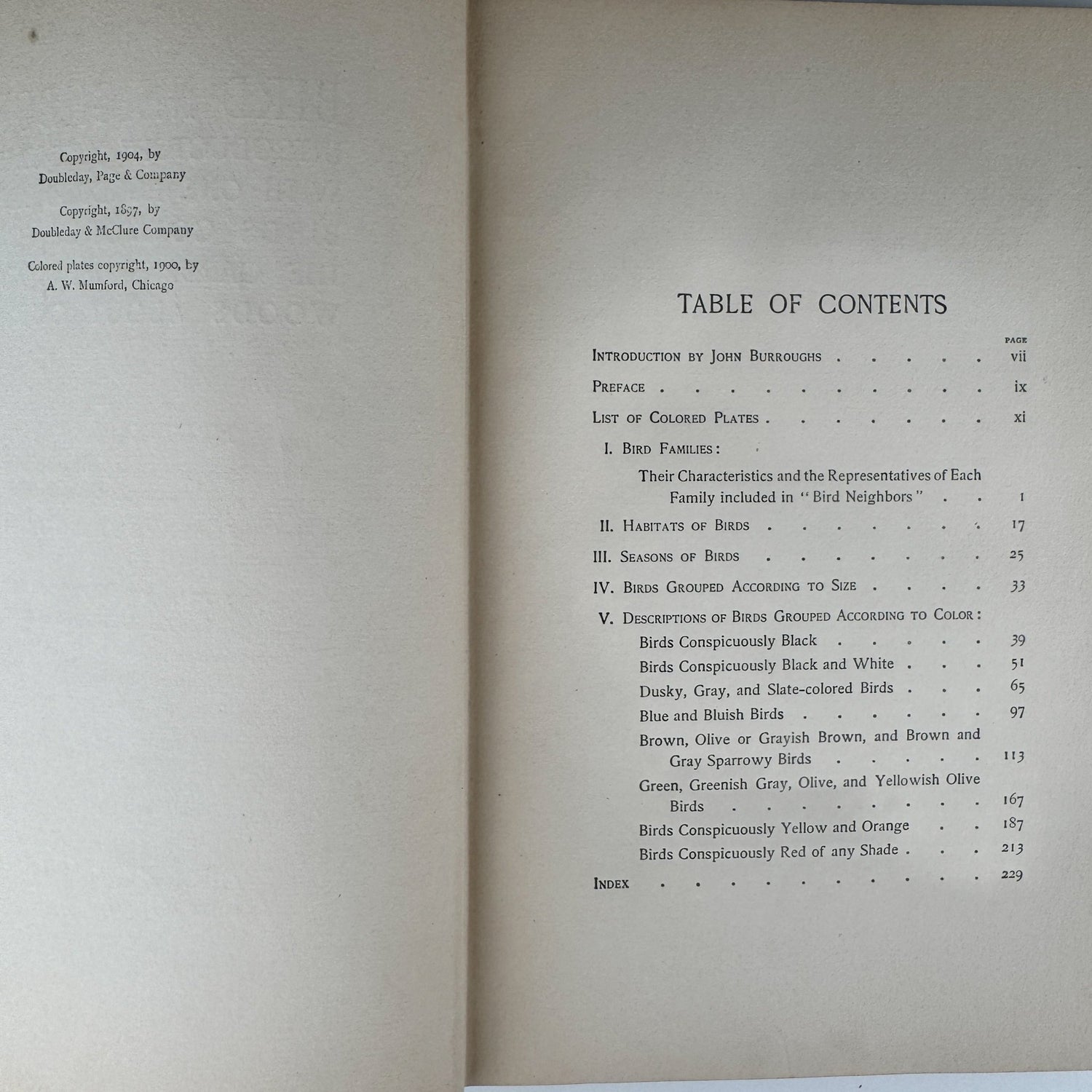 Bird Neighbors, Neltje Blanchan, 1904 Hardcover - Pretty Old Books
