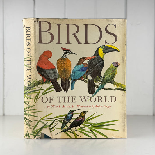 Birds of the World, Golden Press Oversized Hardcover 1961 - Pretty Old Books