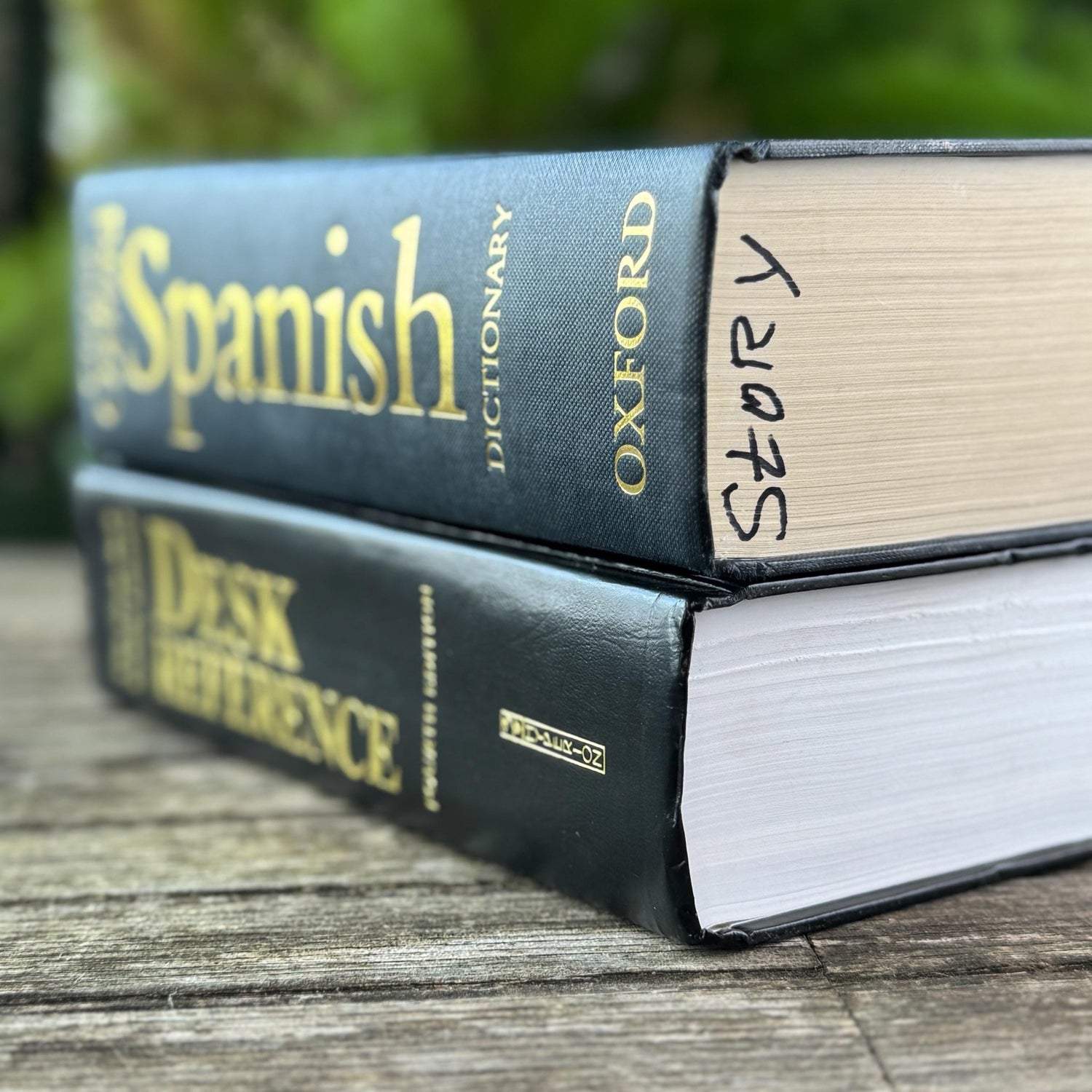 Black and Dark Gray Oversized Reference Book Set - Pretty Old Books