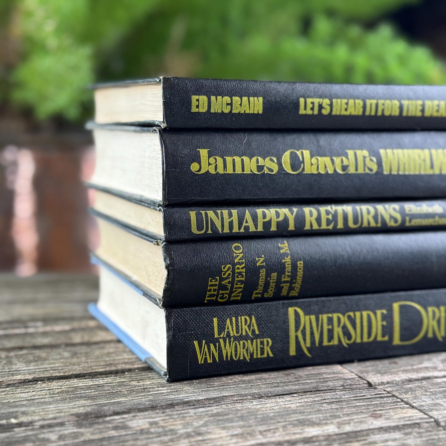 Black and Yellow Mid Century Book Bundle - Pretty Old Books