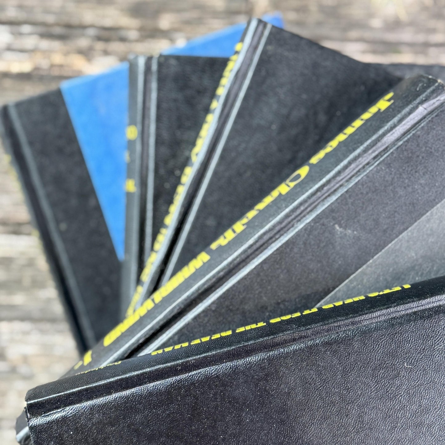 Black and Yellow Mid Century Book Bundle - Pretty Old Books