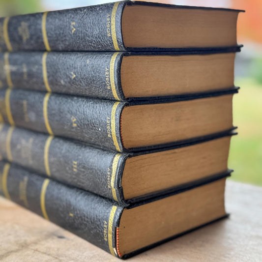 Black & Gold Vintage World Classics Library Book Set | Shakespeare, Plato, Voltaire, Stevenson, Scott - Pretty Old Books