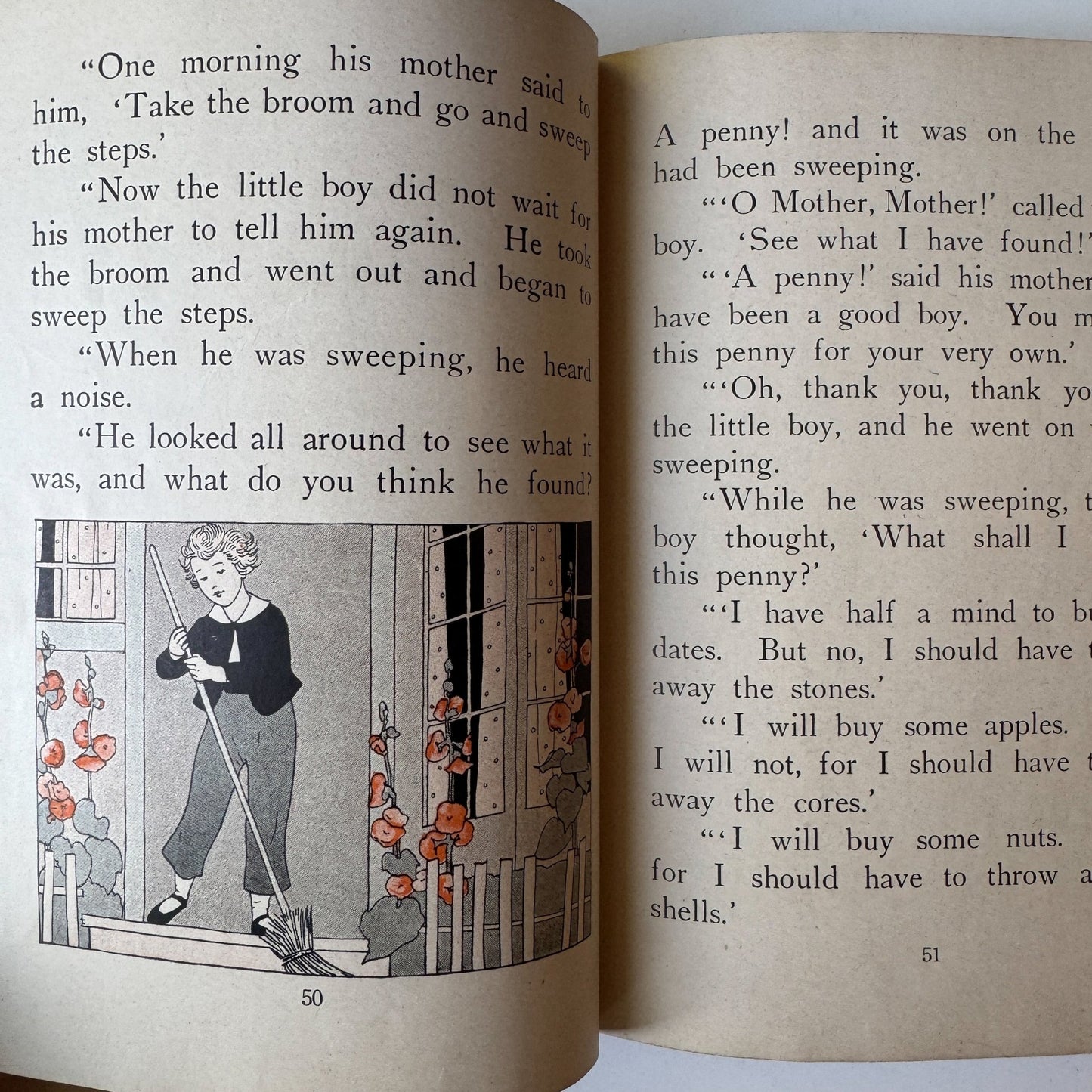 Bobby and Betty With the Workers, 1923, Antique Kids Book - Pretty Old Books