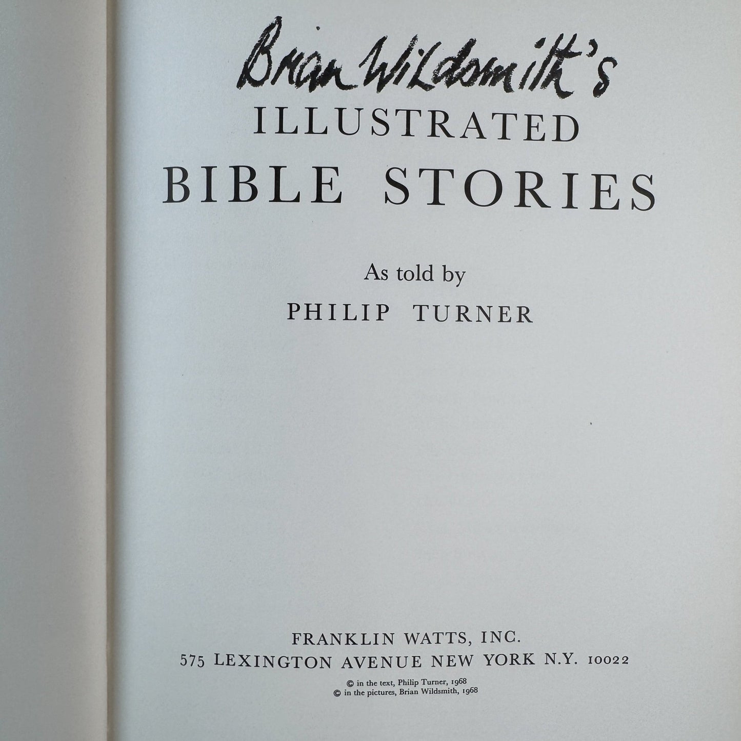 Brian Wildsmith's Illustrated Bible Stories, 1968 - Pretty Old Books