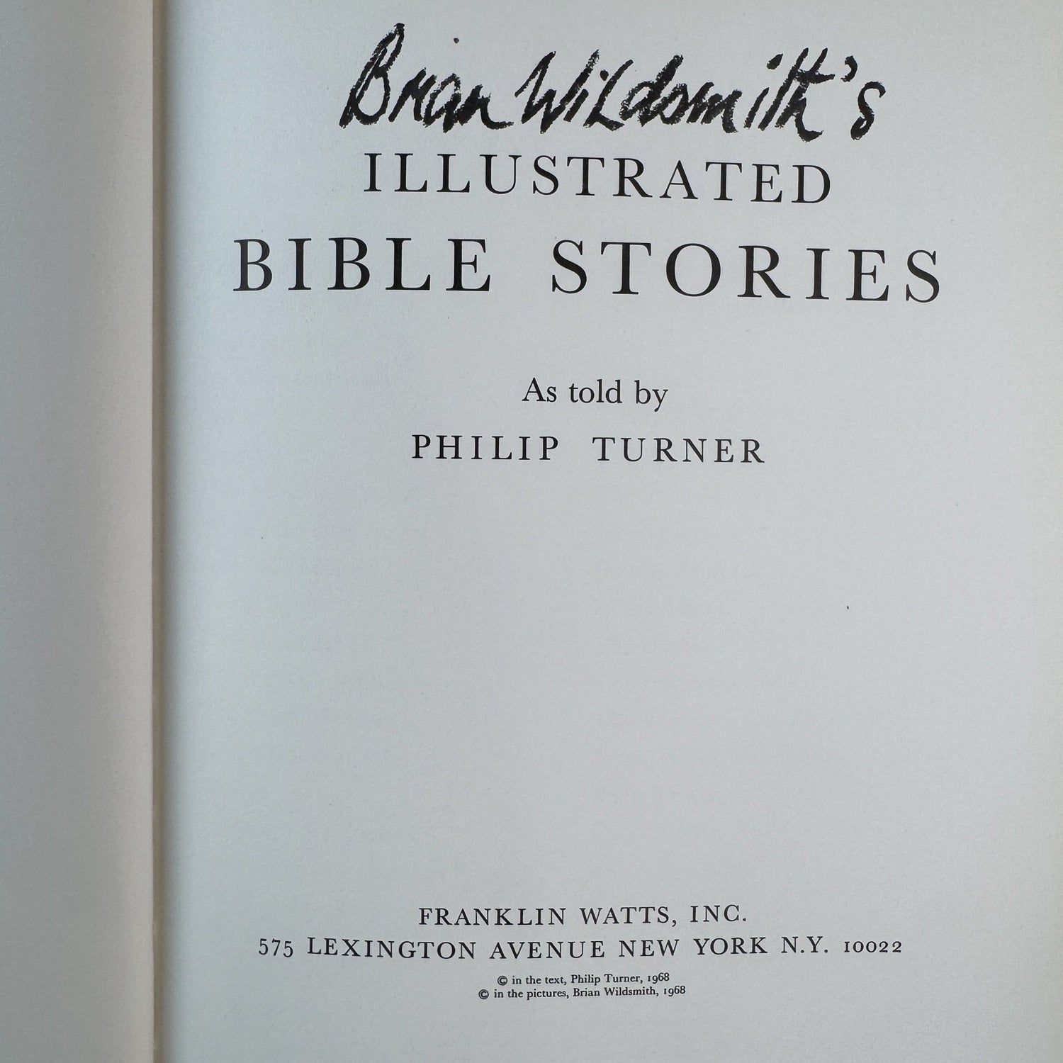 Brian Wildsmith's Illustrated Bible Stories, 1968 - Pretty Old Books