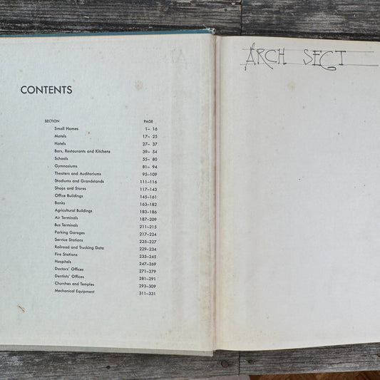 Building Planning and Design Standards for Architects, 1955 - Pretty Old Books