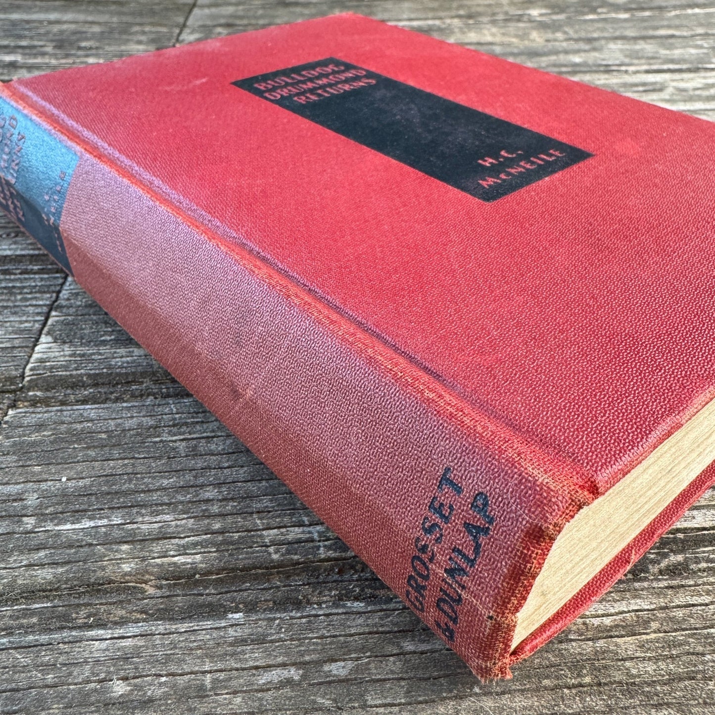 Bulldog Drummond Returns, H.C. McNeile 1932 Hardcover - Pretty Old Books