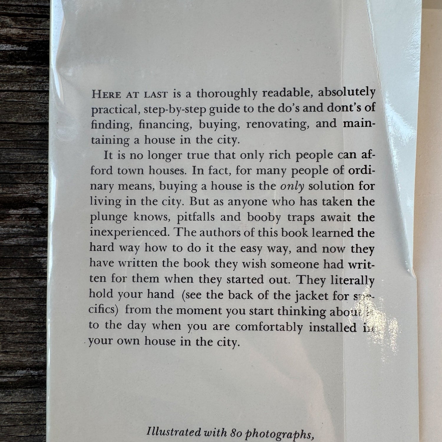 Buying and Renovating a House in the City, 1972 Hardcover - Pretty Old Books