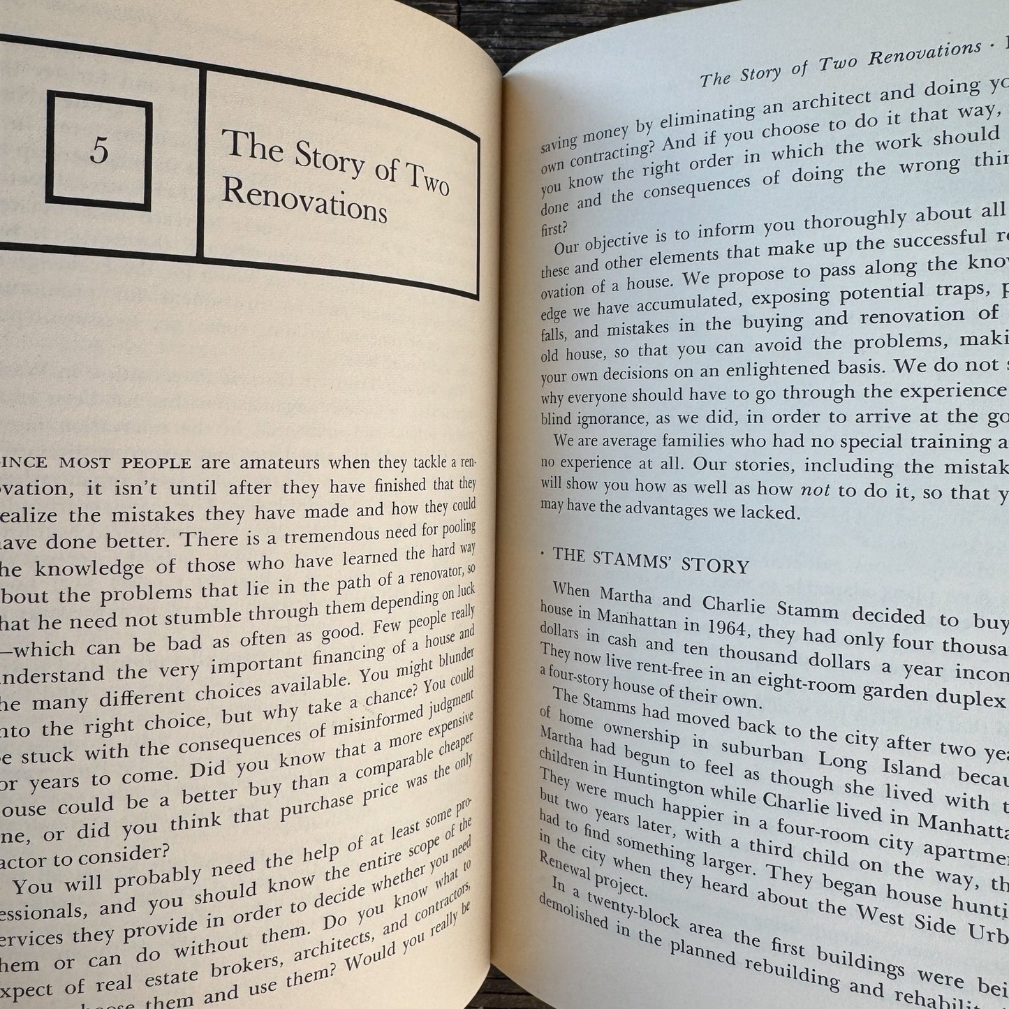 Buying and Renovating a House in the City, 1972 Hardcover - Pretty Old Books