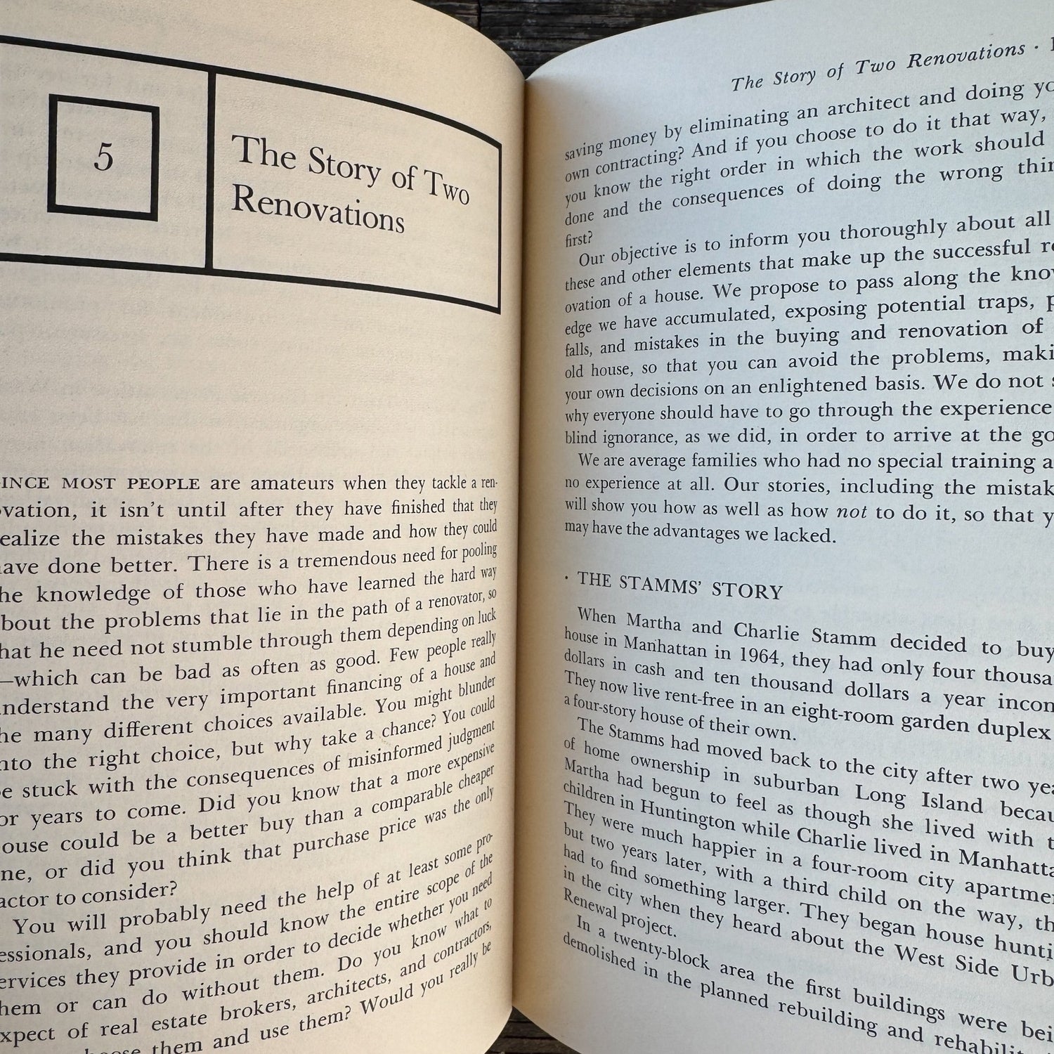 Buying and Renovating a House in the City, 1972 Hardcover - Pretty Old Books