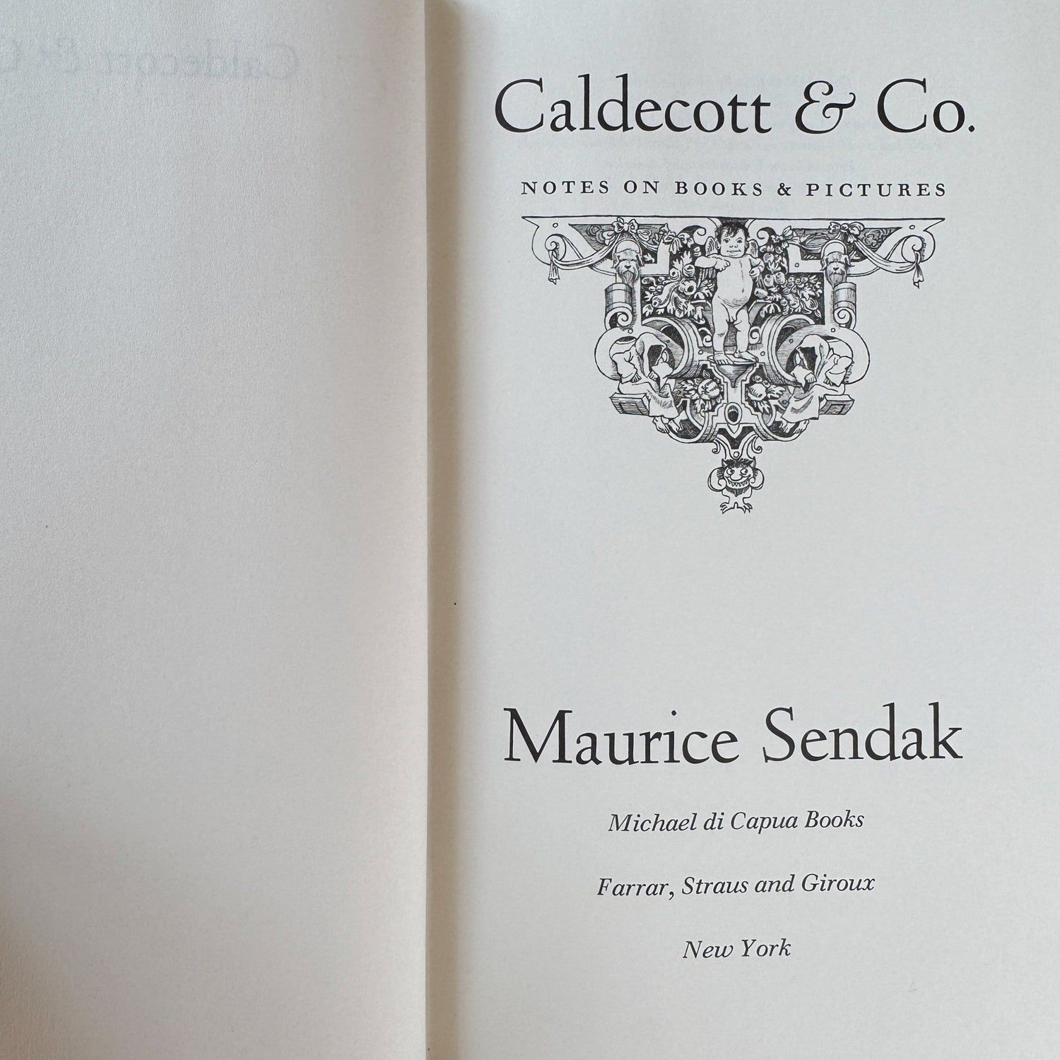 Caldecott & Co., Notes on Books and Pictures, Maurice Sendak, 1988, First Edition - Pretty Old Books