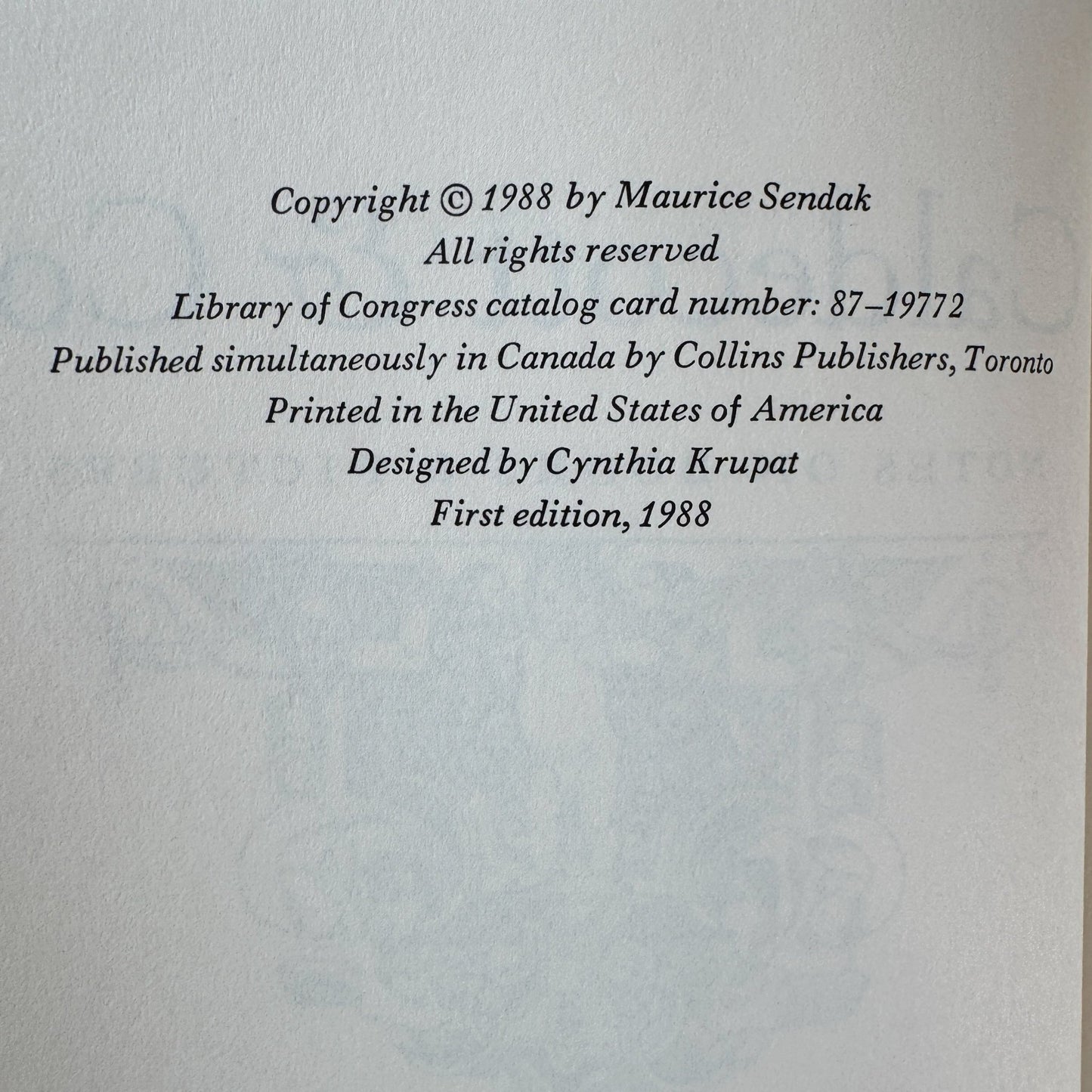 Caldecott & Co., Notes on Books and Pictures, Maurice Sendak, 1988, First Edition - Pretty Old Books
