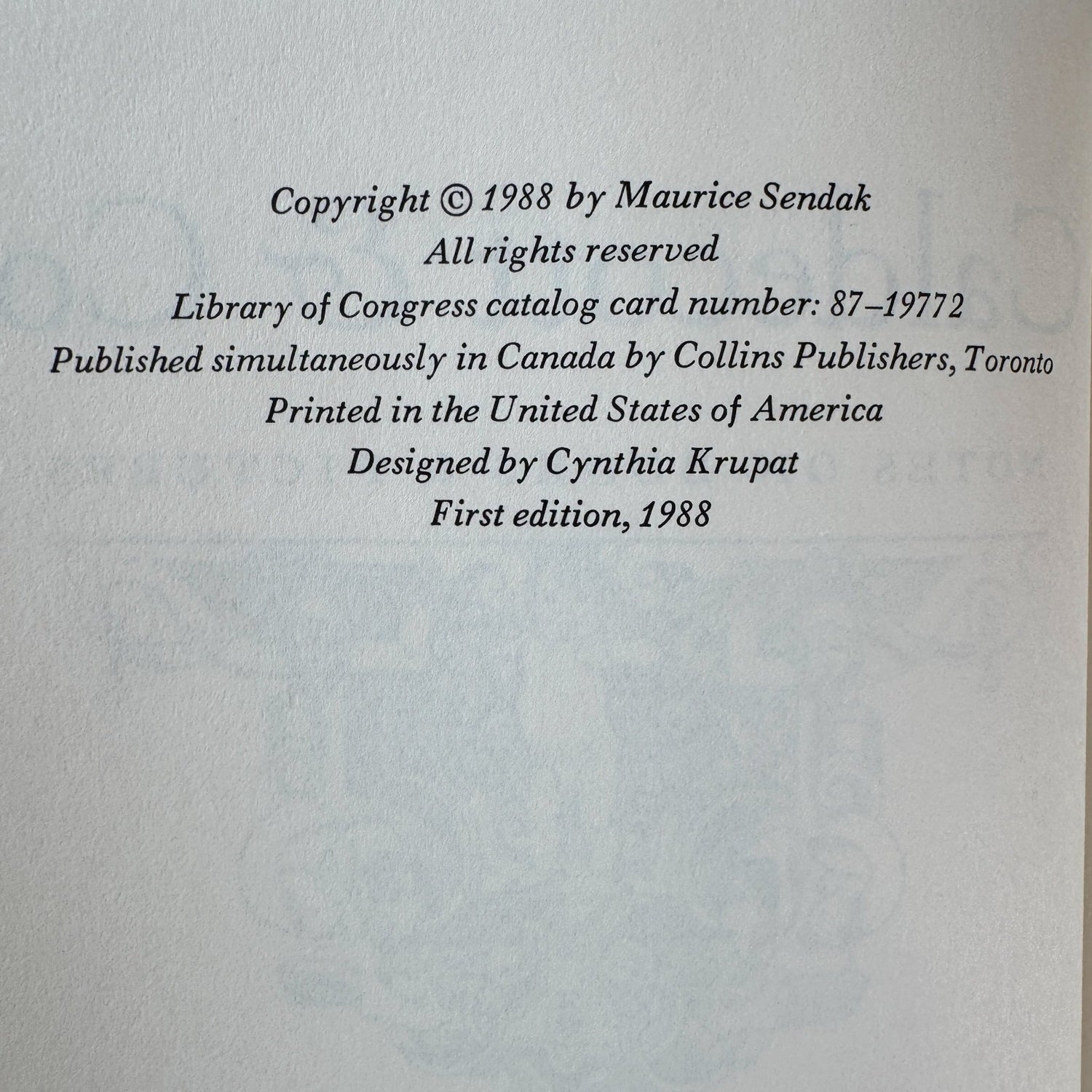 Caldecott & Co., Notes on Books and Pictures, Maurice Sendak, 1988, First Edition - Pretty Old Books