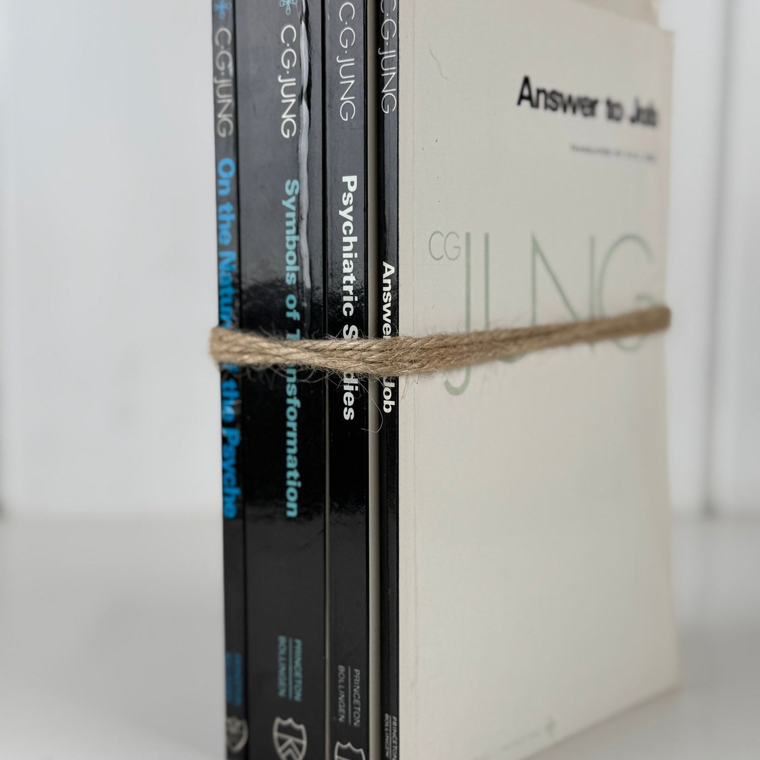 Carl Jung, The Bollingen Series Paperbacks, Set of 4: Nature of Psyche, Answer to Job - Pretty Old Books