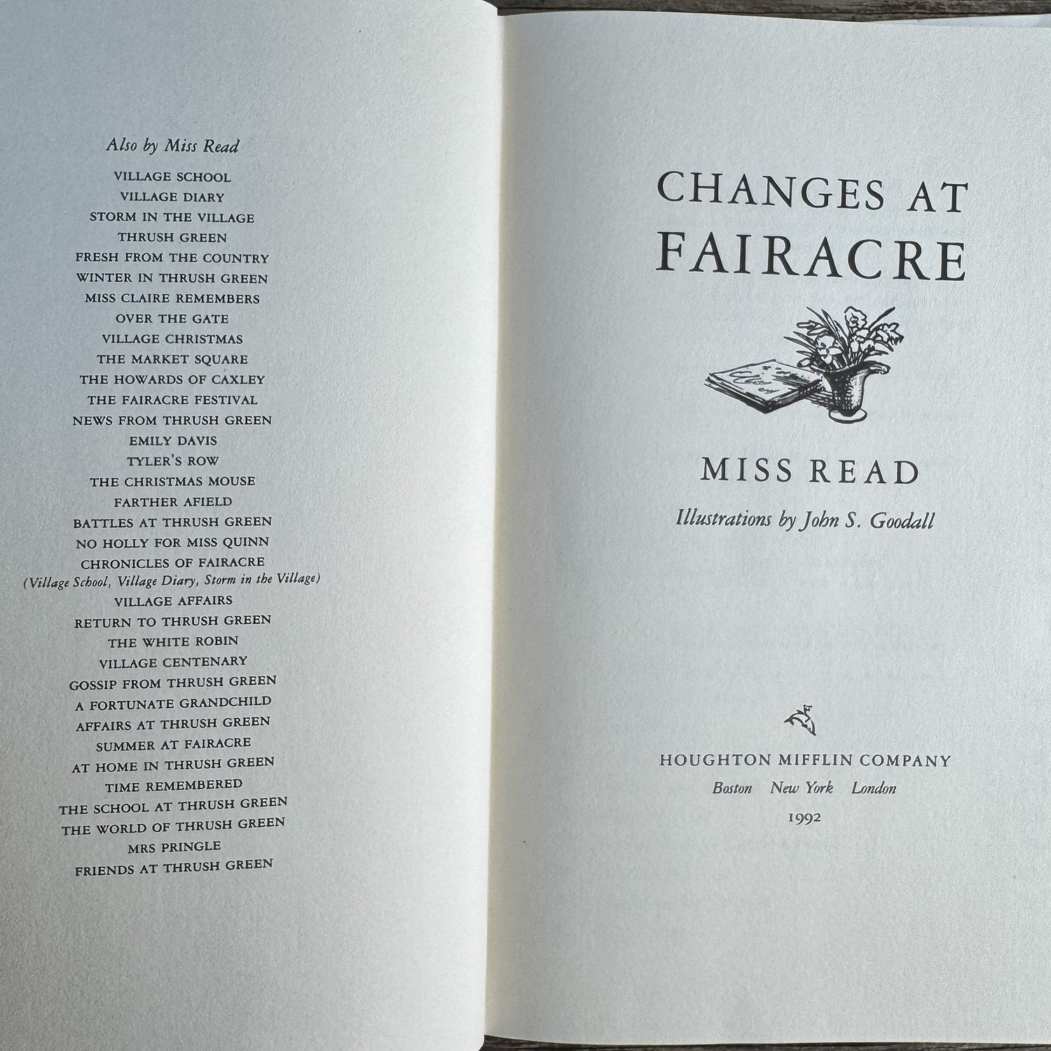 Changes at Fairacre, Miss Read, 1992, First American Edition - Pretty Old Books