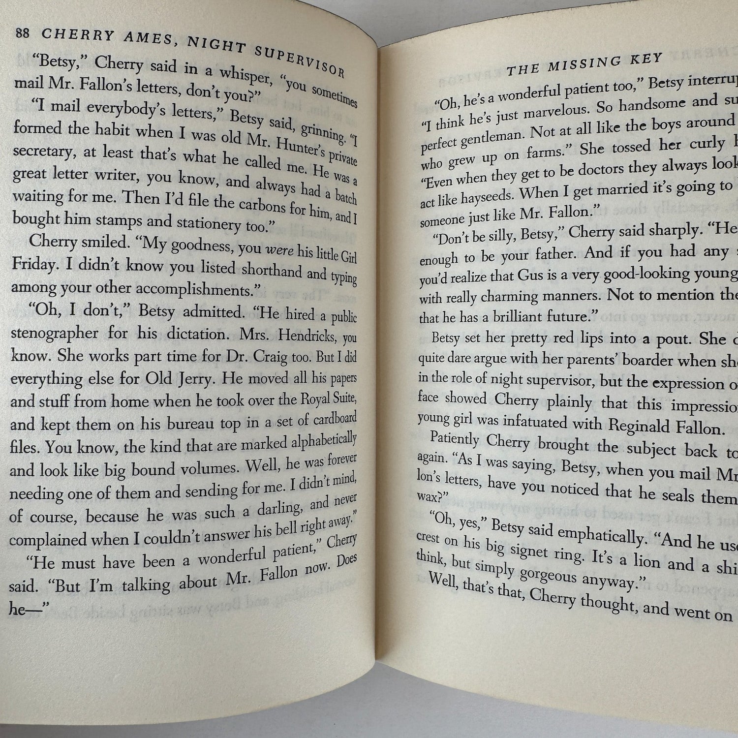 Cherry Ames Night Supervisor, Julie Tatham, 1950 Young Adult Novel - Pretty Old Books