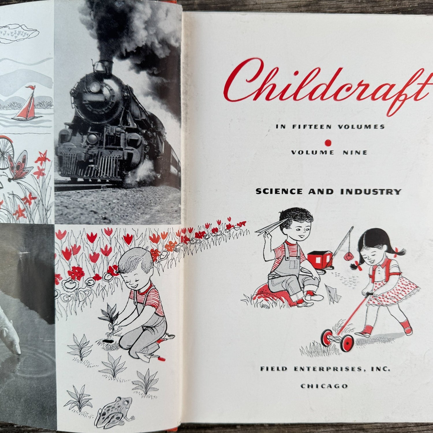 Childcraft Volume 9: Science and Industry, 1954 - Pretty Old Books