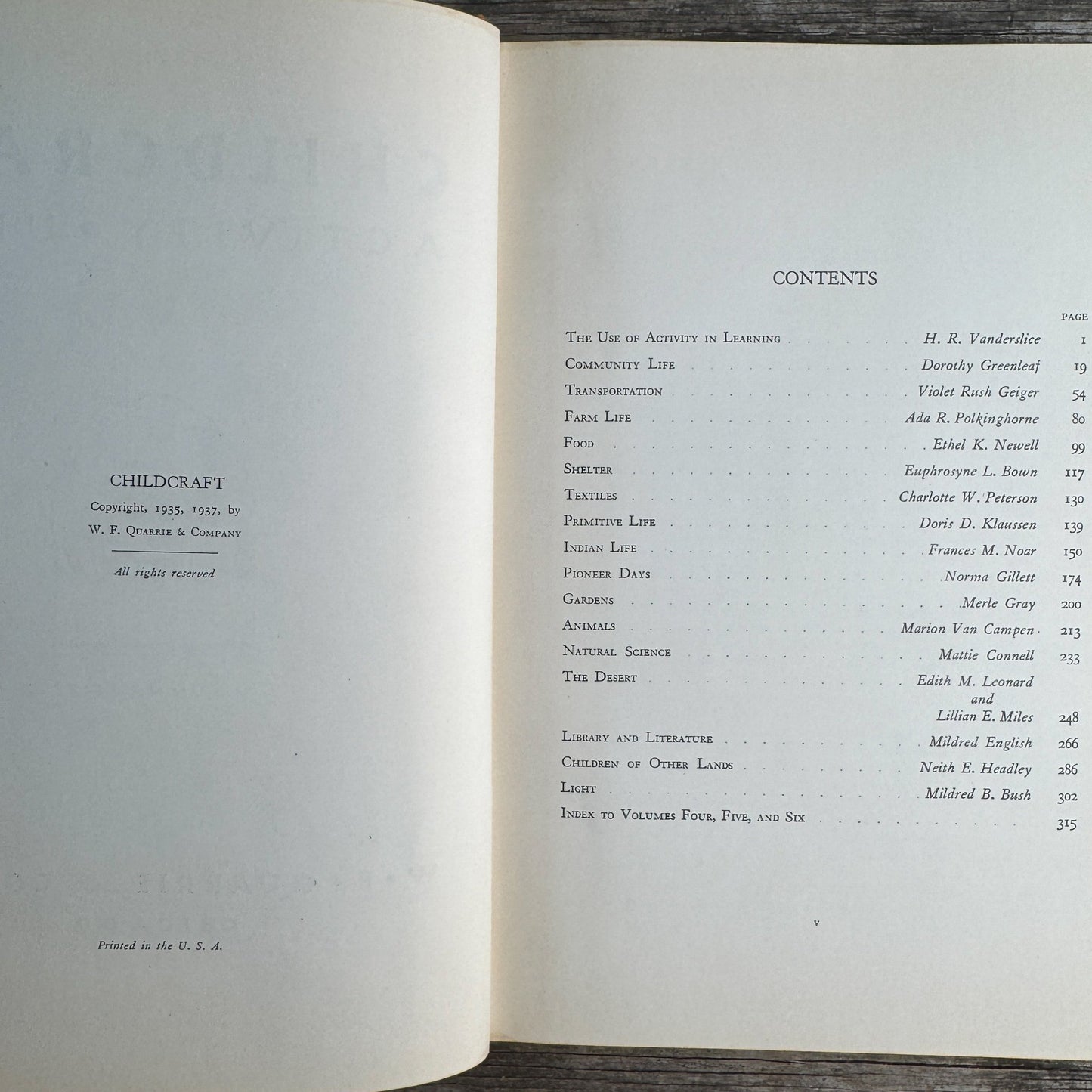 Childcraft, Volume Six, Activity Units, 1937 - Pretty Old Books
