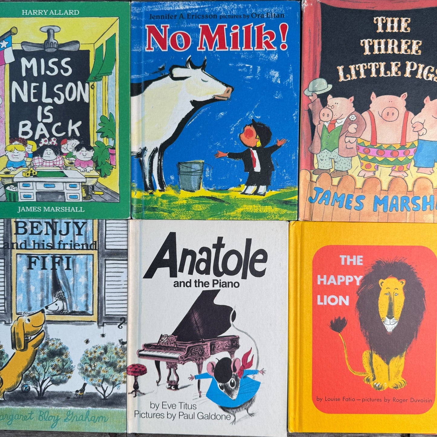 Children's Choice Book Club Picture Book Set, Eleven Hardcovers, 1980s and 1990s - Pretty Old Books