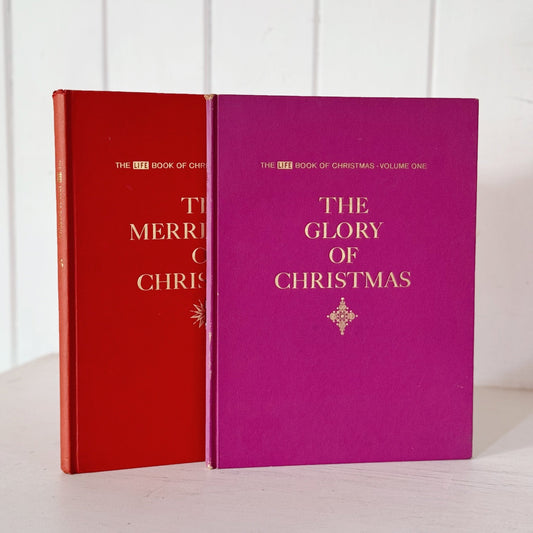 Christmas Book Bundle, The Life Book of Christmas Volume One and Three - Pretty Old Books