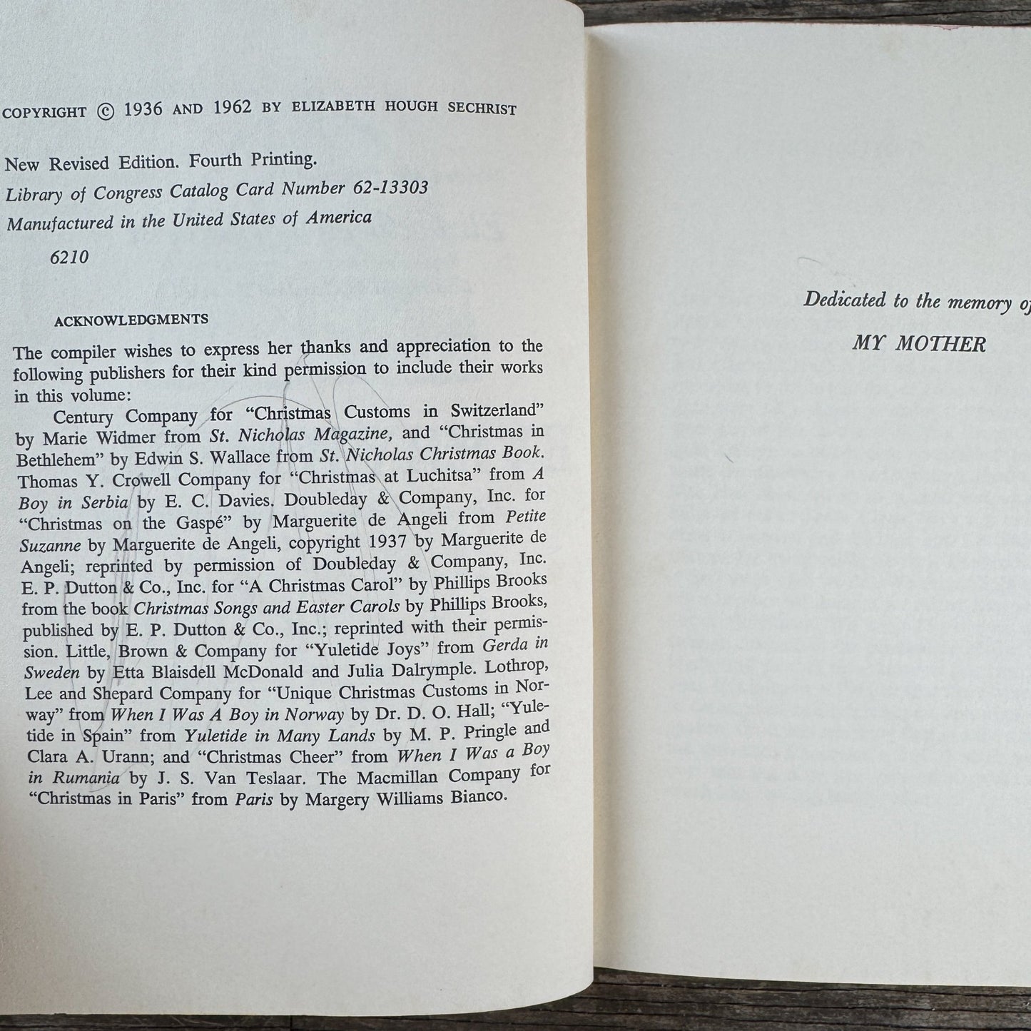 Christmas Everywhere: A Book of Christmas Customs of Many Lands, 1962 - Pretty Old Books