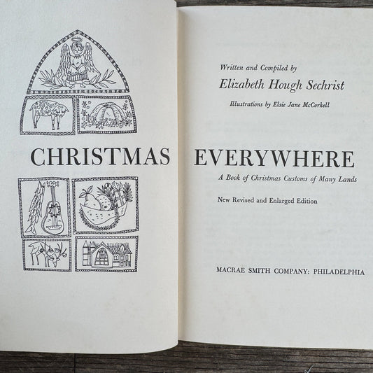Christmas Everywhere: A Book of Christmas Customs of Many Lands, 1962 - Pretty Old Books