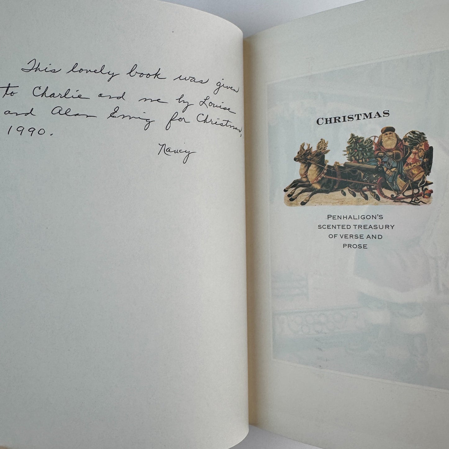 Christmas, Penhaligon's Scented Treasury of Verse and Prose, Slipcased Illustrated Book - Pretty Old Books