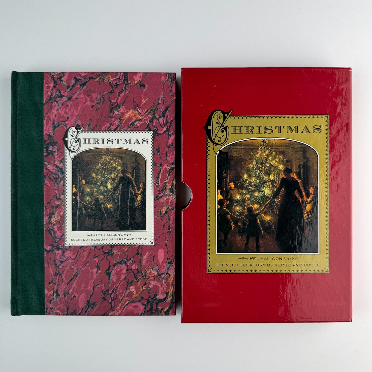 Christmas, Penhaligon's Scented Treasury of Verse and Prose, Slipcased Illustrated Book - Pretty Old Books