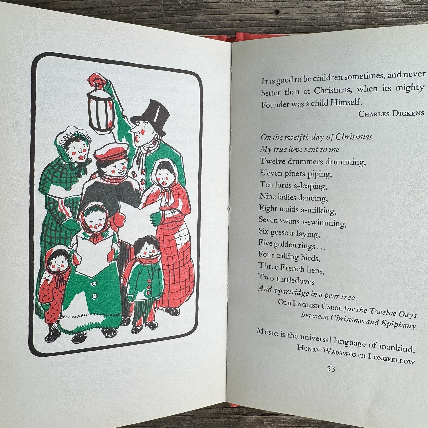Christmas Tidings, Peter Pauper Press, 1984 - Pretty Old Books