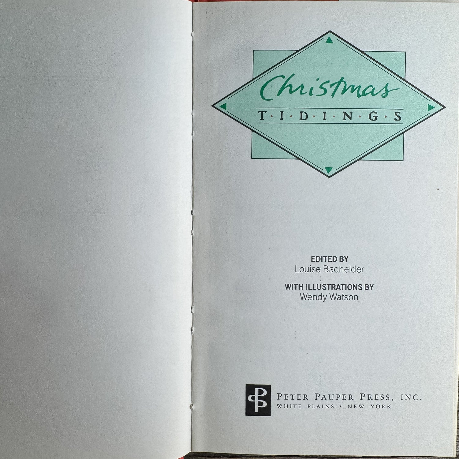 Christmas Tidings, Peter Pauper Press, 1984 - Pretty Old Books