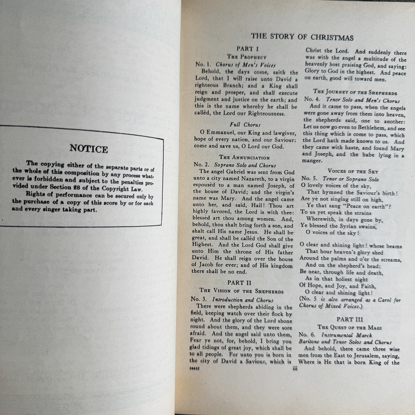 Church Christmas Music Set, 1939-1950 - Pretty Old Books