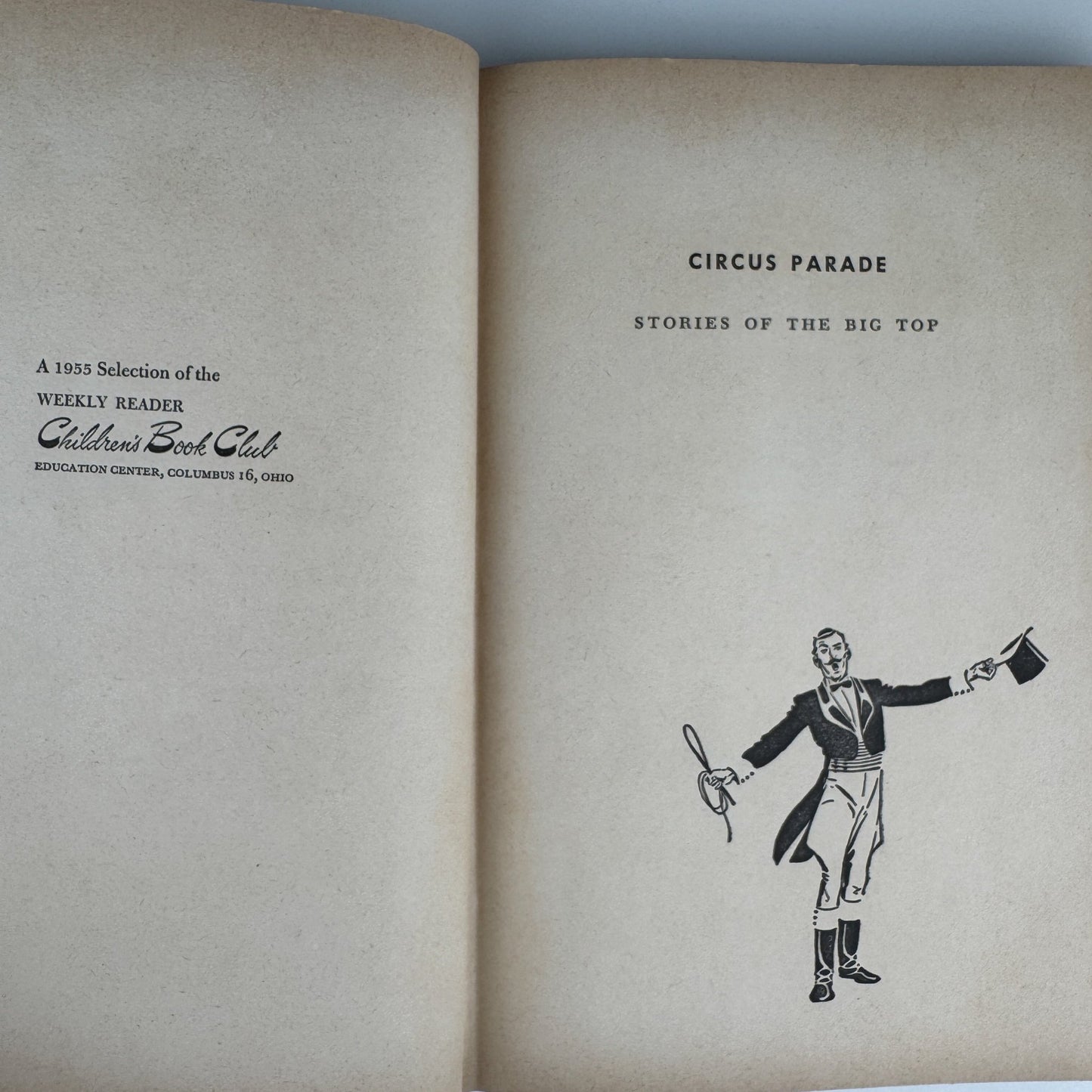 Circus Parade: Stories of the Big Top, First Edition, Weekly Reader Book - Pretty Old Books